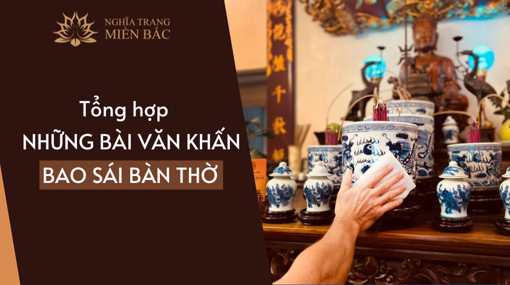 Văn khấn bao sái bàn thờ